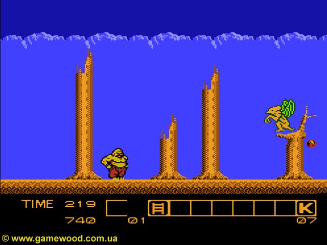 Скриншот игры Karnov | Dendy (NES) | Казаку везде хорошо