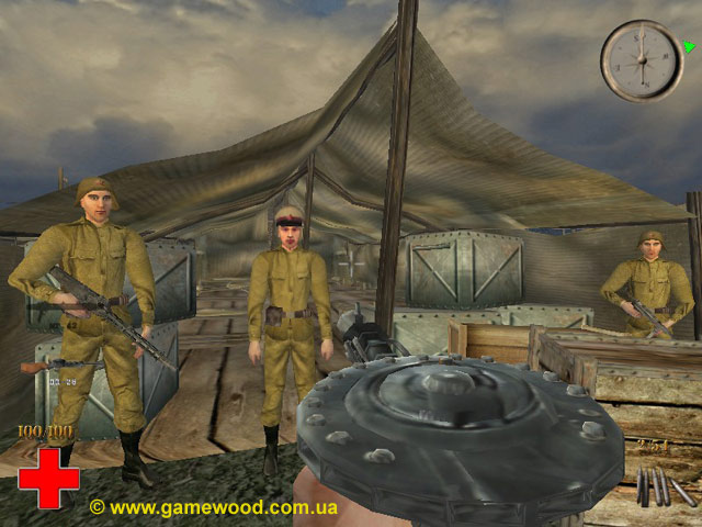 Скриншот игры Beyond Normandy — Assignment: Berlin («Пункт назначения: Берлин») | PC | В лагере у союзников