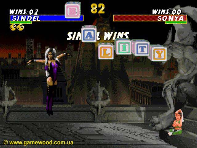 Скриншот игры Mortal Kombat 3 («Смертельный бой 3», «Мортал Комбат 3») | Sega Mega Drive 2 (Genesis) | Babality