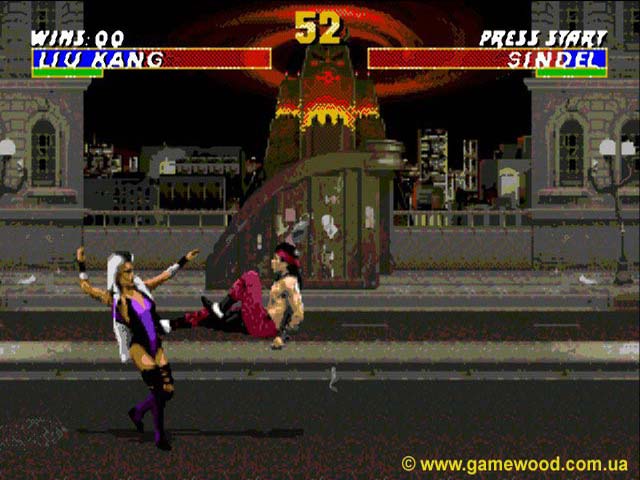 Скриншот игры Mortal Kombat 3 («Смертельный бой 3», «Мортал Комбат 3») | Sega Mega Drive 2 (Genesis) | Воздушный «велосипед»