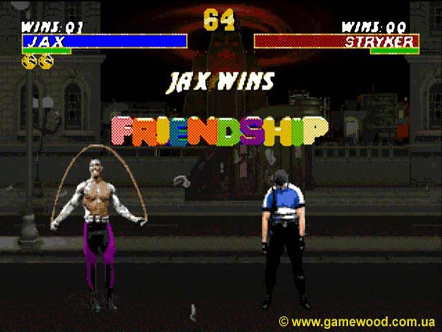 Скриншот игры Mortal Kombat 3 («Смертельный бой 3», «Мортал Комбат 3») | Sega Mega Drive 2 (Genesis) | Friendship