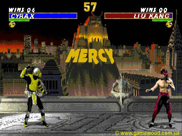 Скриншот игры Mortal Kombat 3 («Смертельный бой 3», «Мортал Комбат 3») | Sega Mega Drive 2 (Genesis) | Mercy