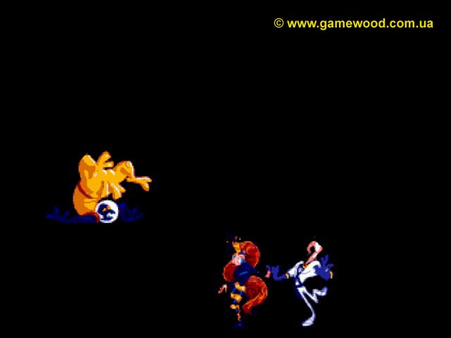 Скриншот игры Earthworm Jim 2 («Червяк Джим 2») | Sega Mega Drive 2 (Genesis) | Очередная победа Джима