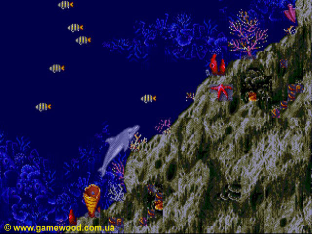 Скриншот игры Ecco (Ecco the Dolphin) | Sega Mega Drive 2 (Genesis) | Подводный мир