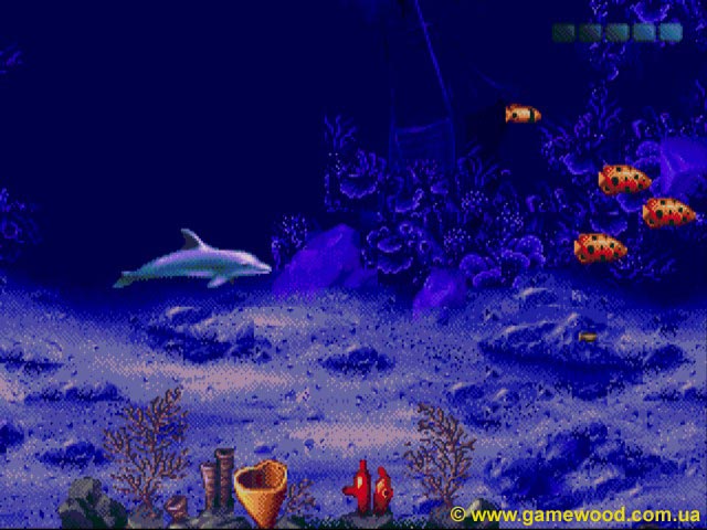 Скриншот игры Ecco: The Tides of Time (Ecco the Dolphin 2, Ecco 2: The Tides of Time) | Sega Mega Drive 2 (Genesis) | Морское дно