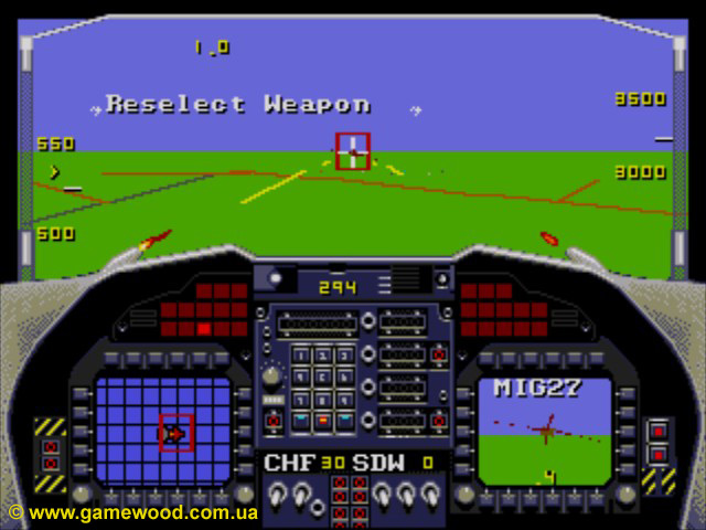 Скриншот игры F-22: Interceptor (F-22 - Interceptor: Advanced Tactical Fighter) | Sega Mega Drive 2 (Genesis) | Перекрестный огонь