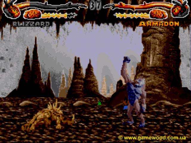 Скриншот игры Primal Rage | Sega Mega Drive 2 (Genesis) | Первобытная ярость
