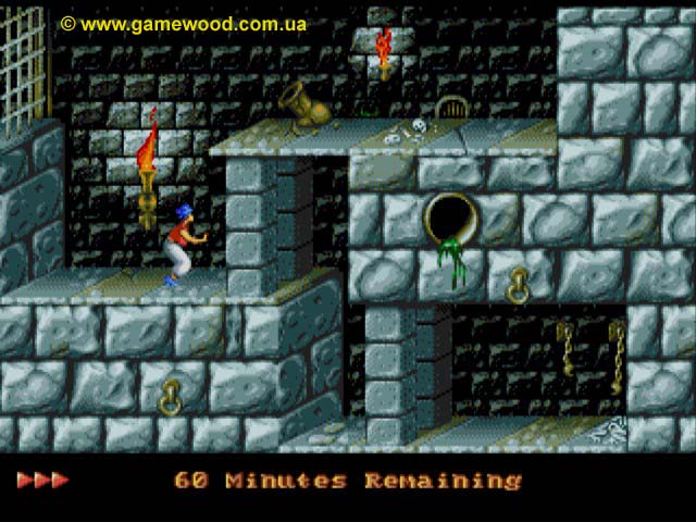 Скриншот игры Prince of Persia | Sega Mega Drive 2 (Genesis) | Принц Персии