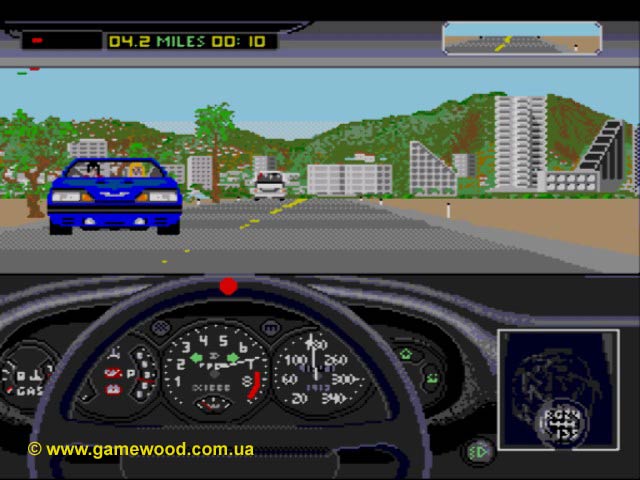 Скриншот игры Test Drive 2: The Duel | Sega Mega Drive 2 (Genesis) | Отличный симулятор автогонок