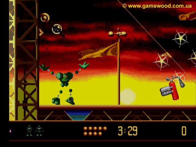 Скриншот игры Vectorman | Sega Mega Drive 2 (Genesis) | Вектормен