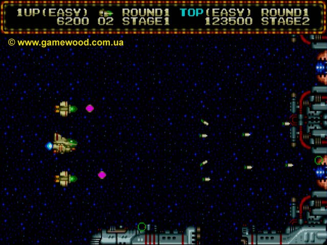 Скриншот игры Zero Wing | Sega Mega Drive 2 (Genesis) | Война в космосе
